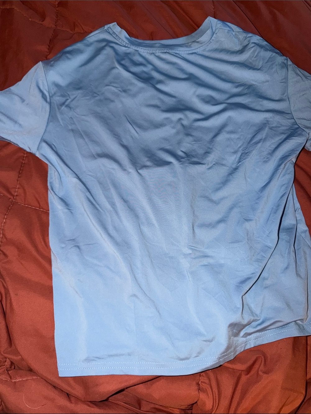 SHEIN Light Blue Short Sleeve Crew Neck Tee
